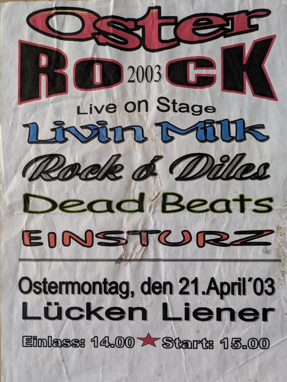 Plakat Osterrock Festival 2003
