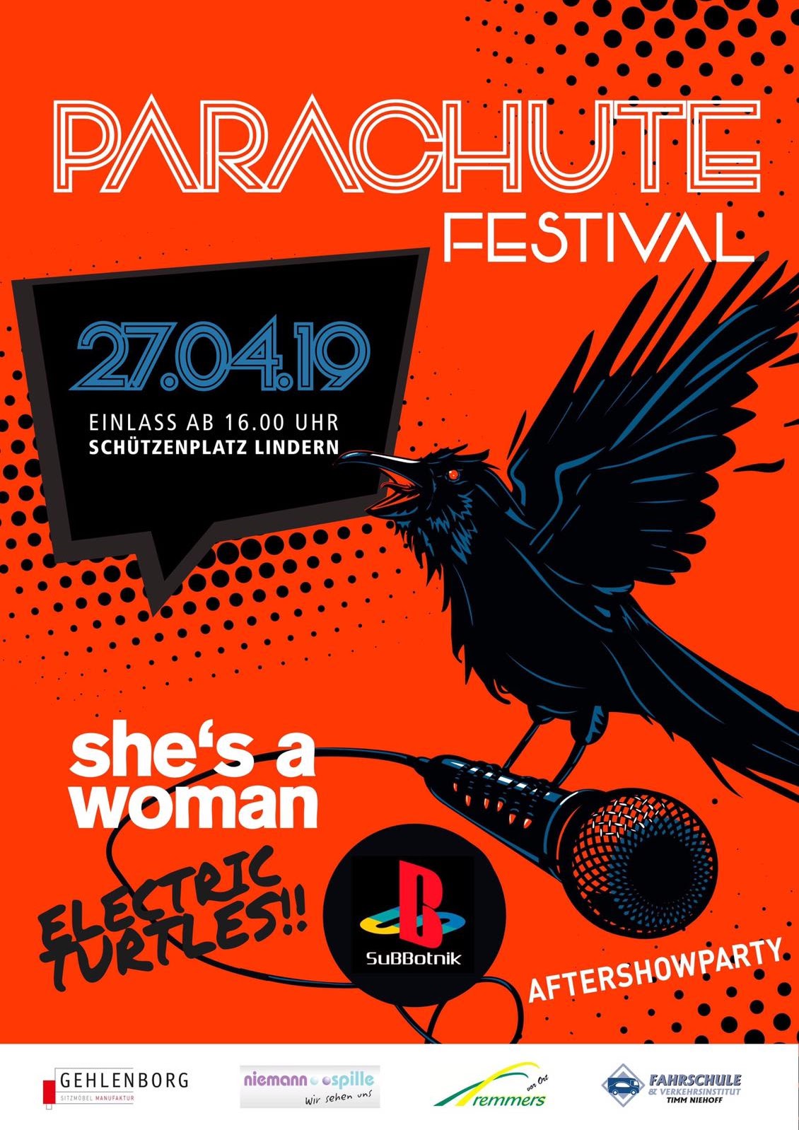 Plakat Parachute Festival 2019